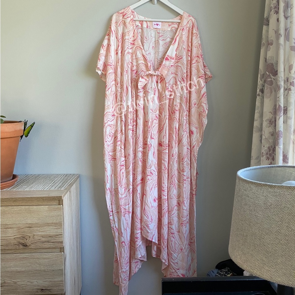 Buddy Love Pink and White Swirl Dress